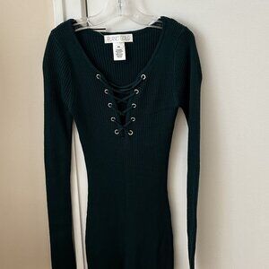 Planet Gold - Junior's XS - Tunic/Dress - Sea Moss Green - Brand New